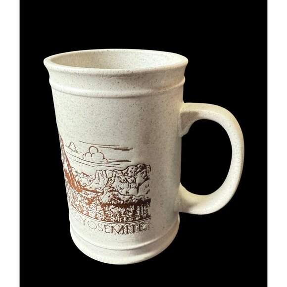 VTG Yosemite National Park Stoneware Ceramic 16 oz Mug Karol Western - Japan - Picture 3 of 5